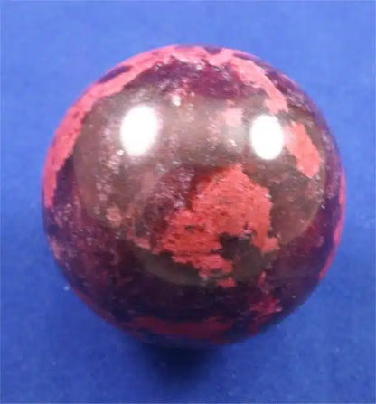 Red Plum Blossom Jade Sphere 2