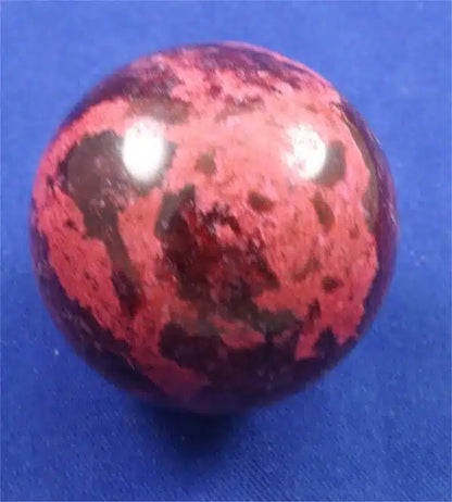 Red Plum Blossom Jade Sphere 2
