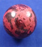 Red Plum Blossom Jade Sphere 2