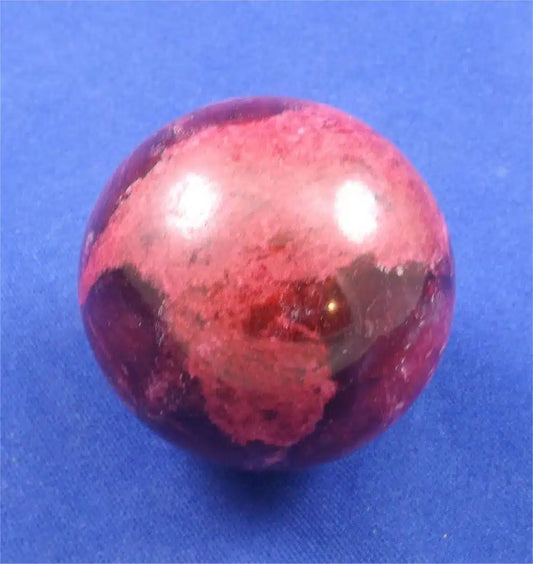 Red Plum Blossom Jade Sphere 3