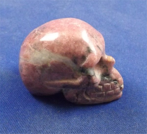 Rhodonite Skull