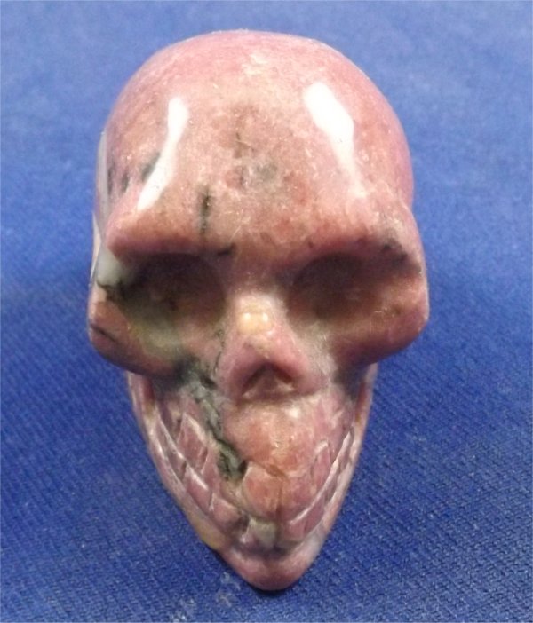 Rhodonite Skull
