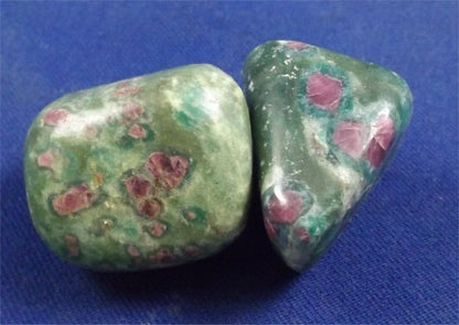 Ruby in Zoisite Tumbled Stones