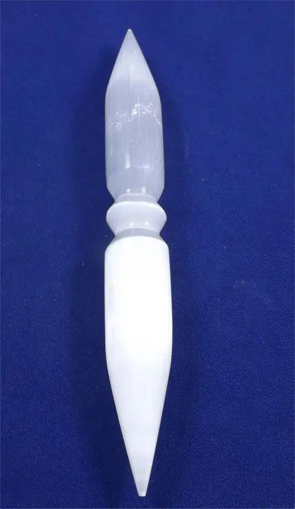 Selenite Double Point Wand