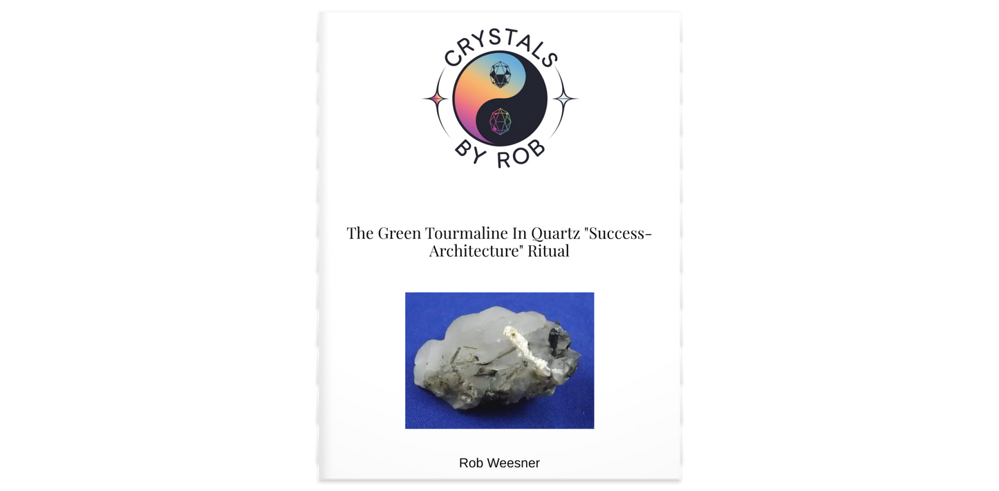 The Green Tourmaline in Quartz Success Architecture Ritual