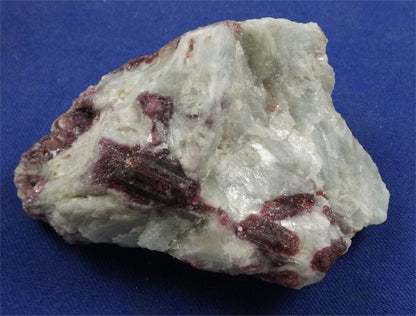 Tourmaline And Lepidolite In Quartz And Aquamarine 1